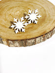 Christmas wood studs - snowflakes