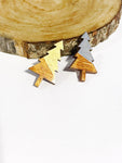 Christmas wood studs - trees - two sizes