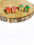 Christmas wood studs - presents