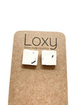 White texture flecks - studs - squares