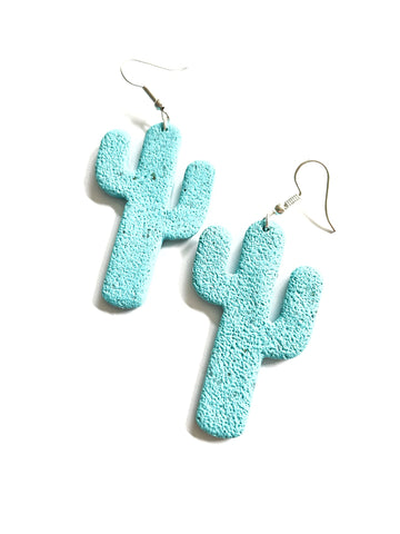 Blue texture speckle - cactuses