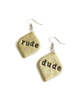 Gold-silver sparkle rounded diamonds - rude dude