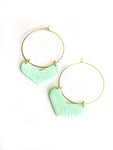 Mint print on hoops - one-sided print