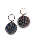 Wood pattern cutout with brass loop