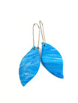 Blue - ocean waves - leaves on hoops