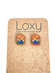 Wood studs - landscapes - mountains day