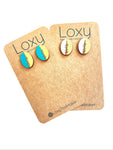 Wood studs - trees - ovals - various colours