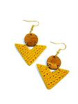 Mustard knit - wood with Vs