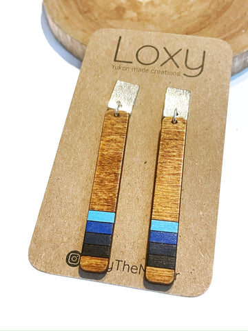 Wood lines - long blues