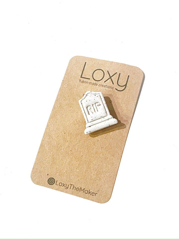 Gravestone pin
