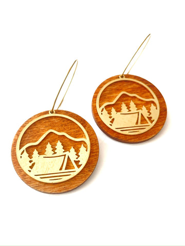 Wood and brass - camping mountains