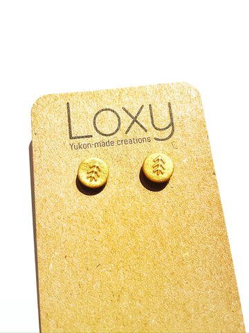 Gold trees studs