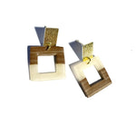 Faux wood and translucent - squares