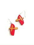 Wood dangles - canoes - various colours