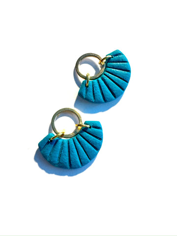 Textured teal - fans