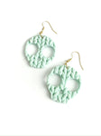 Knit - speckle mint - skulls