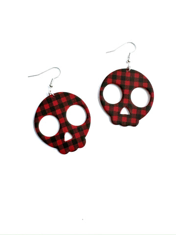 Buffalo plaid - skulls