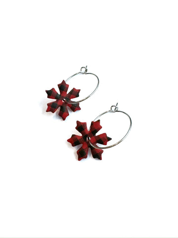 Buffalo plaid - small snowflakes