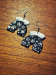 Black silver snowflakes - arches