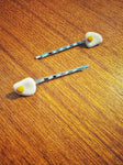 Eggs - Pair of hair clips