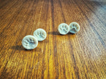 Crean - paw print studs