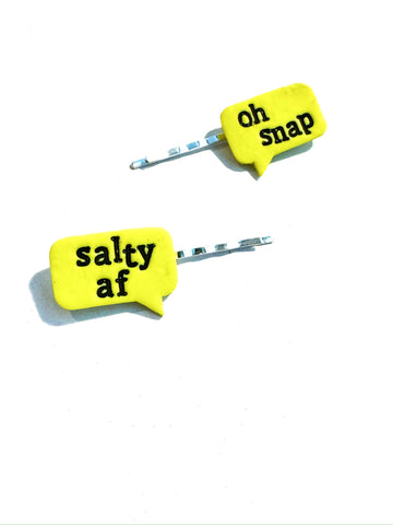 Speech bubbles - Hair clips