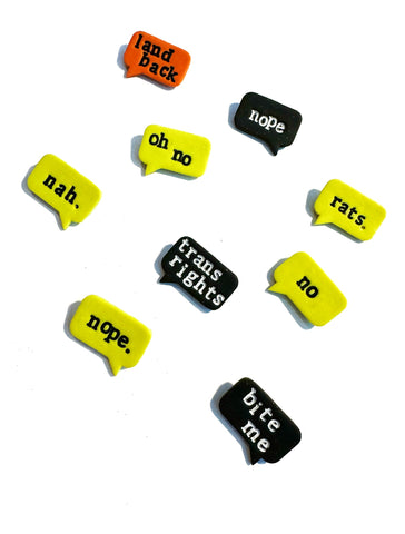 Speech bubbles - Various pins