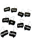 Speech bubbles - black varieties