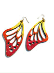 Wood - Painted butterfly wings