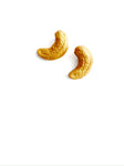 Gold cashew studs