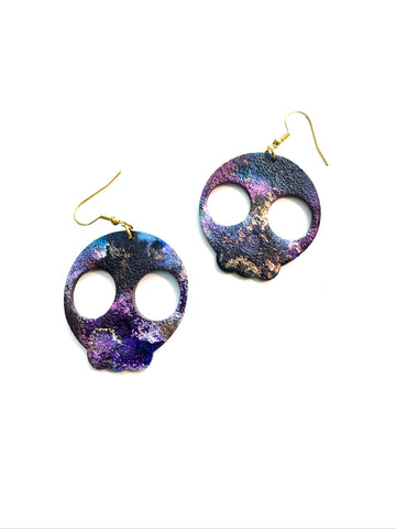 Inked space texture - Skulls