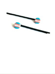 Trans stripes - hair clips