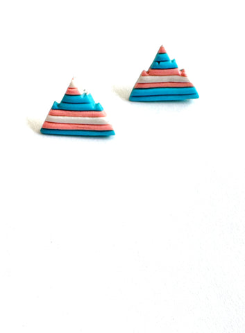 Trans stripes - mountain studs