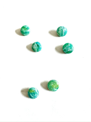 Seaglass marble swirl - studs