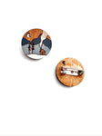 Wood - Cabin landscape - pin