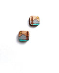 Wood - lil square studs