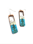 Wood - Cut out rectangle mtns