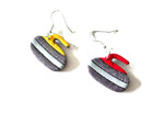 Curling stones - earrings