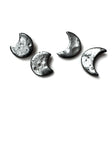 Mooooons - crescent studs
