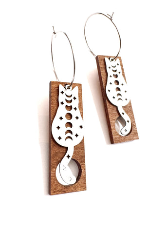 Wood - with moon cats
