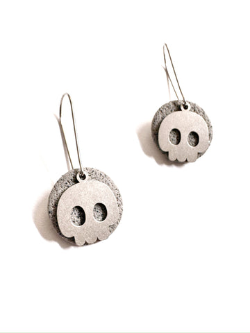Concrete Halloween - with skulls