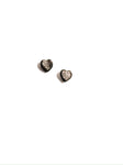 Sparkle heart mini studs