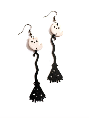 Glow cat brooms