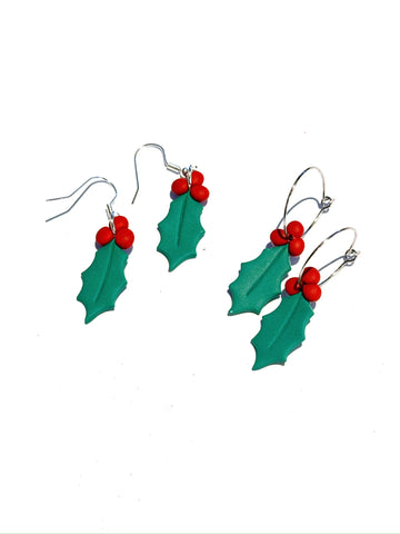 Holly dangles