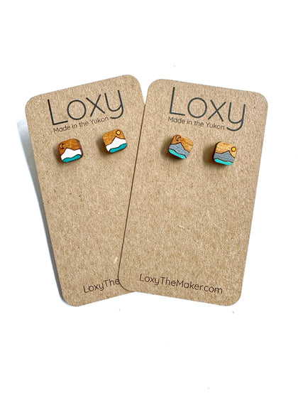 Wood landscapes - lil squares