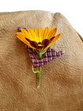 Yukon glasses and flowers loop - pins and clips - burgundy