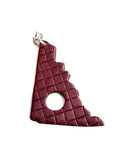 Yukon glasses and flowers loop - pins and clips - burgundy