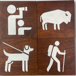 Parks and recreation wood signs - coasters