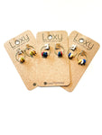 Beaded mini hoops - various