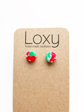 Christmas marble mini studs